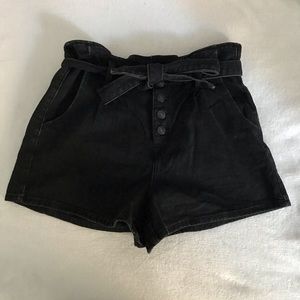 Button Up, High Waisted Shorts